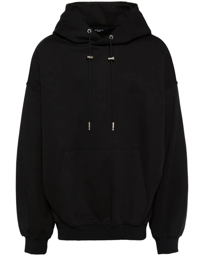 SONGZIO Hoodie mit Dusky-Malerei - Schwarz Schwarz