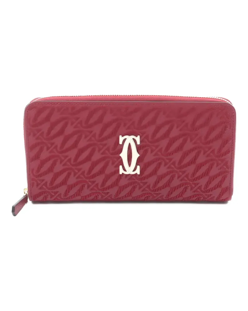 Cartier 2020s C De  zip wallet - Rot Rot
