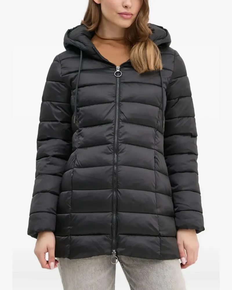 Sisley Kapuzenjacke mit Reißverschluss - Schwarz Schwarz