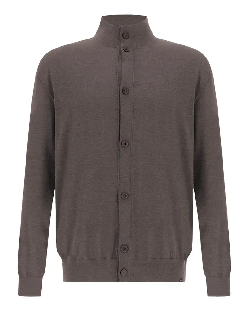 Paul & Shark high-neck button-up cardigan - Braun Braun