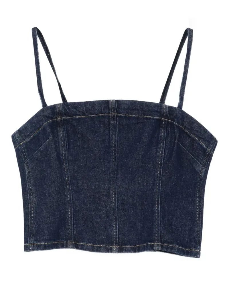 Pinko Jeans-Tanktop mit Spaghettiträgern - Blau Blau