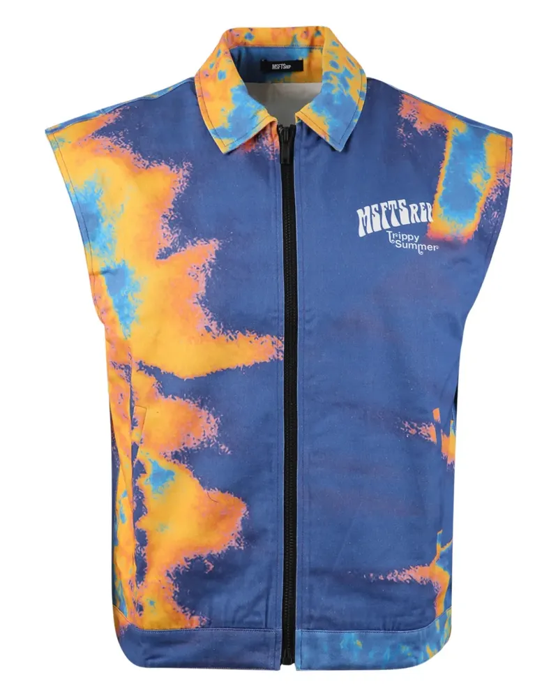 MSFTSrep Trippy Summer gilet - Blau Blau