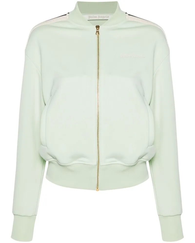 Palm Angels Bomberjacke mit Logo-Stickerei - Grün Grün