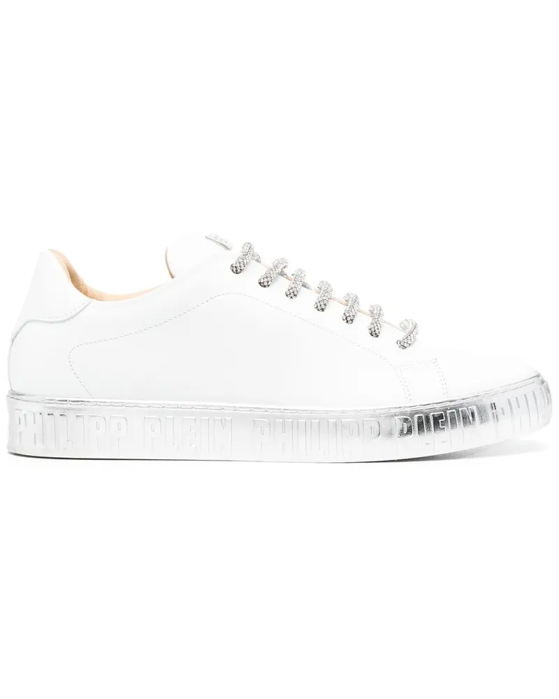 Philipp Plein Strass Sneakers - Weiß Weiß