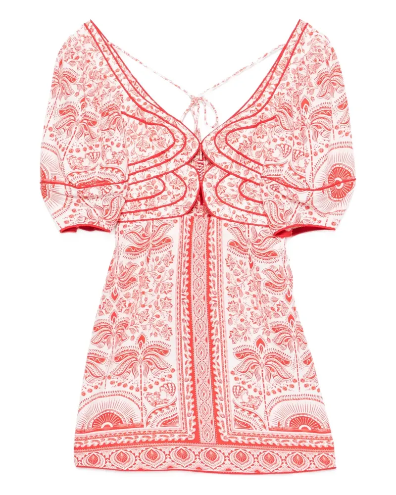 FARM Rio River Ride Minikleid - Rot Rot