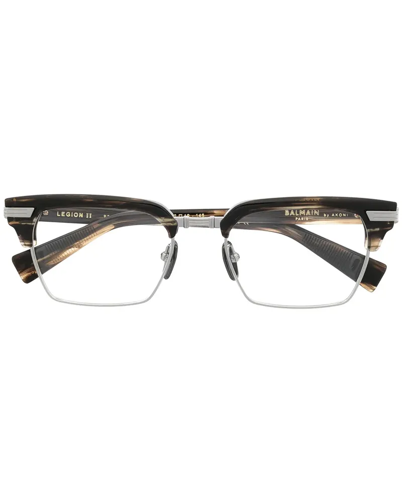 Balmain Eckige Legion II Brille - Braun Braun