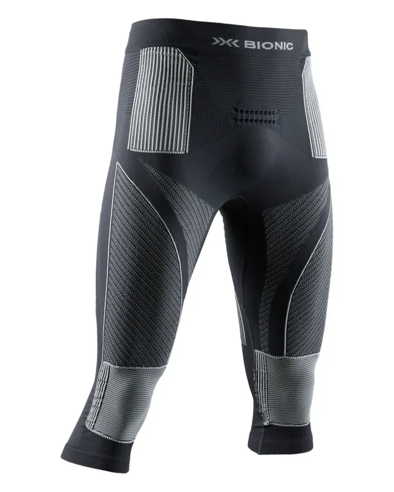 X-Bionic Leggings mit Logo-Print - Schwarz Schwarz