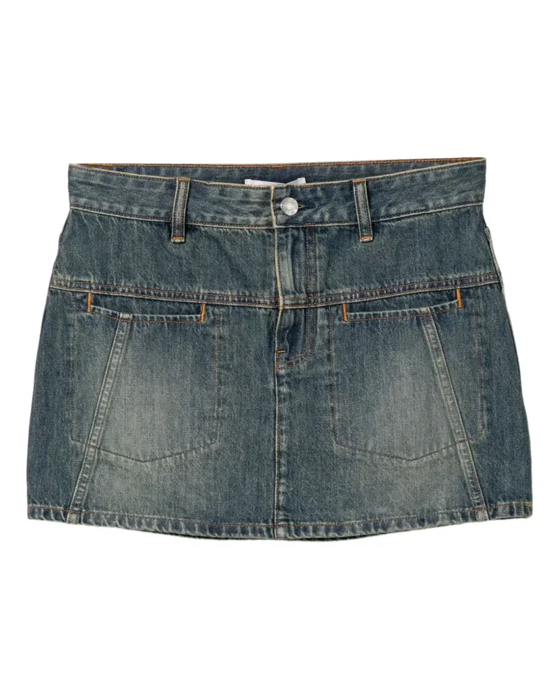 Helmut Lang Klassischer Jeans-Minirock - Blau Blau