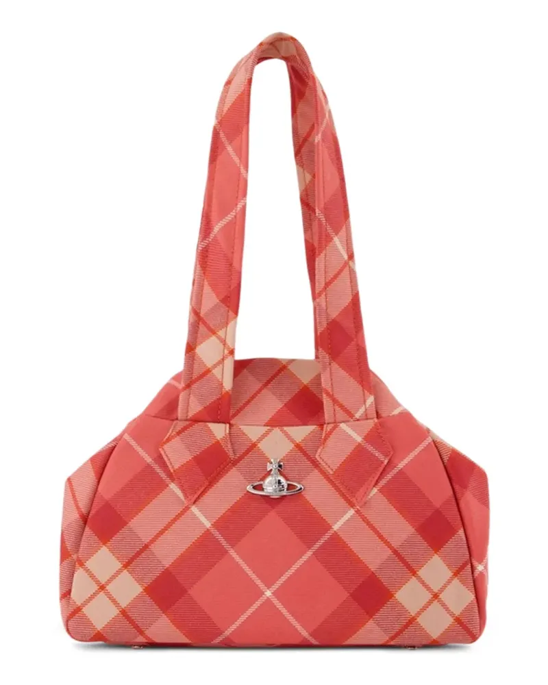 Vivienne Westwood Archive Check Schultertasche - Rot Rot