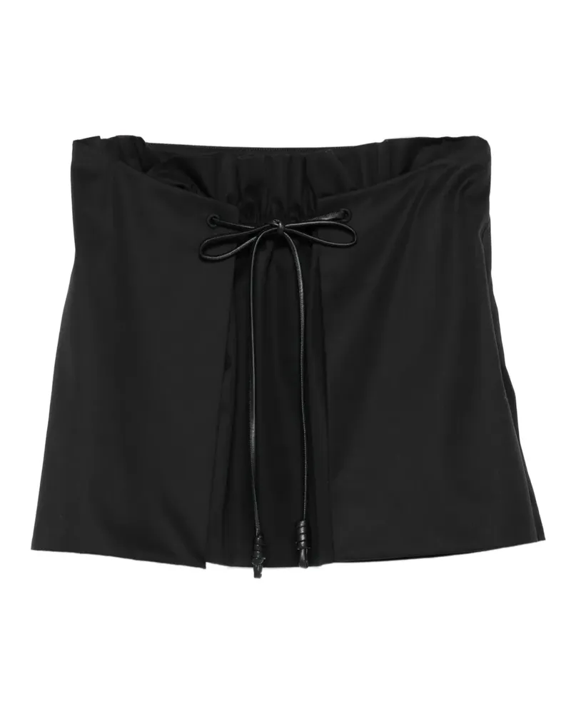 Loewe Minirock mit Kordelzug - Schwarz Schwarz