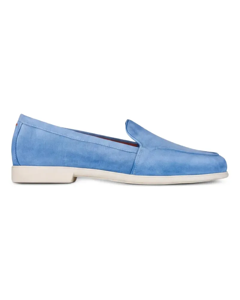 Santoni Loafer aus Wildleder - Blau Blau