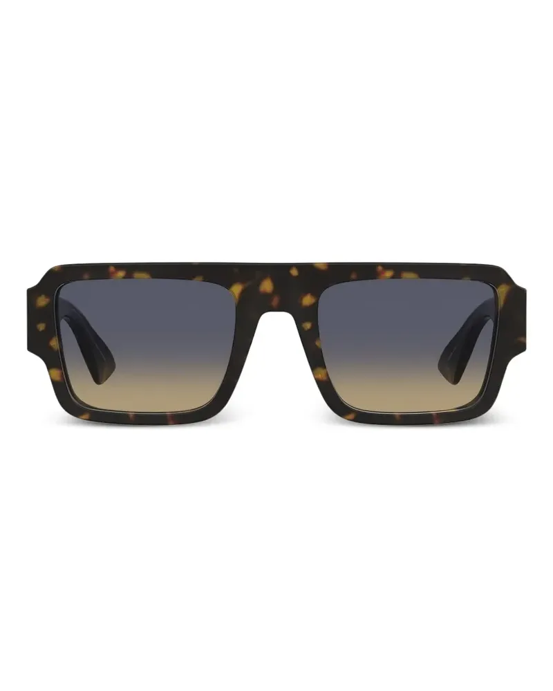 Moschino Sonnenbrille mit eckigem Gestell - Braun Braun
