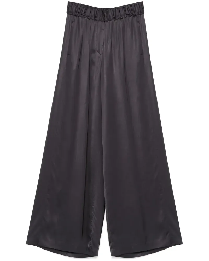 Peserico Wide-Leg-Hose mit Bundfalten - Blau Blau