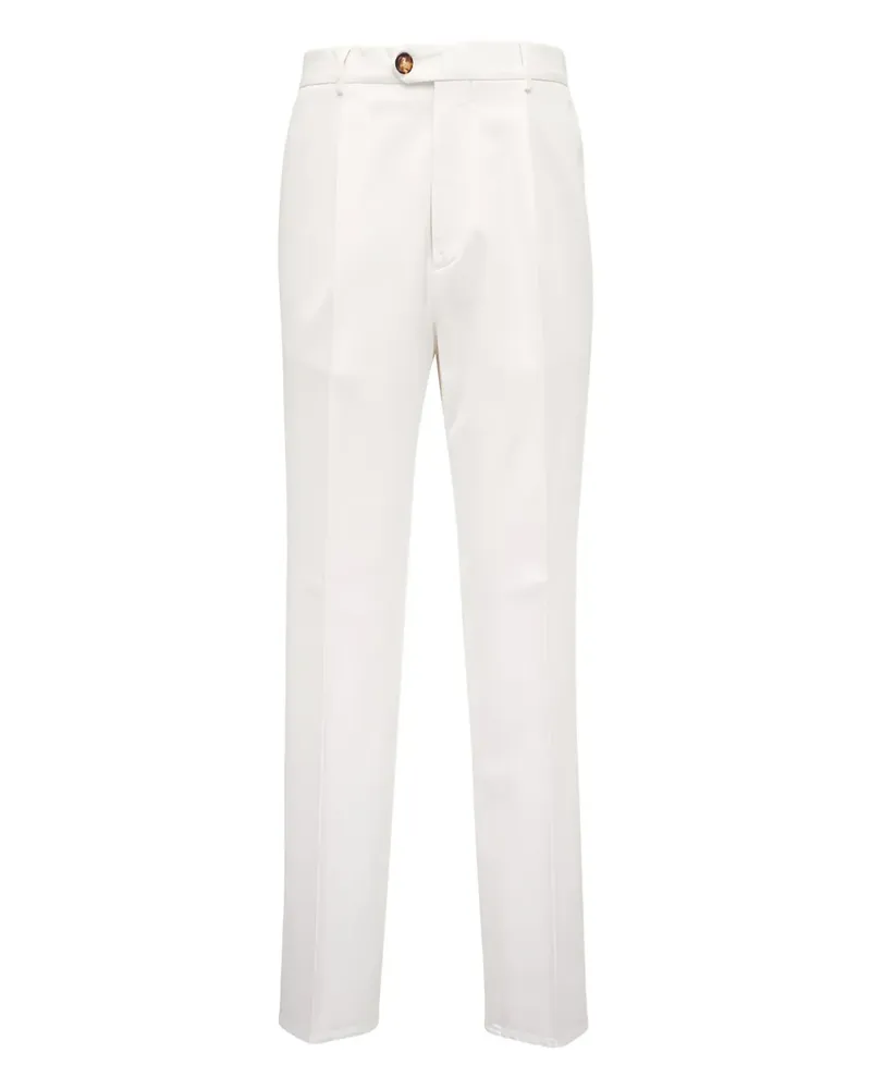 Brunello Cucinelli Hose mit Knöpfen - Weiß Weiß