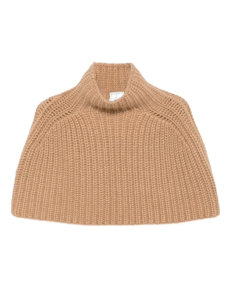Sa Su Phi ribbed-knit cashmere poncho - Braun Braun