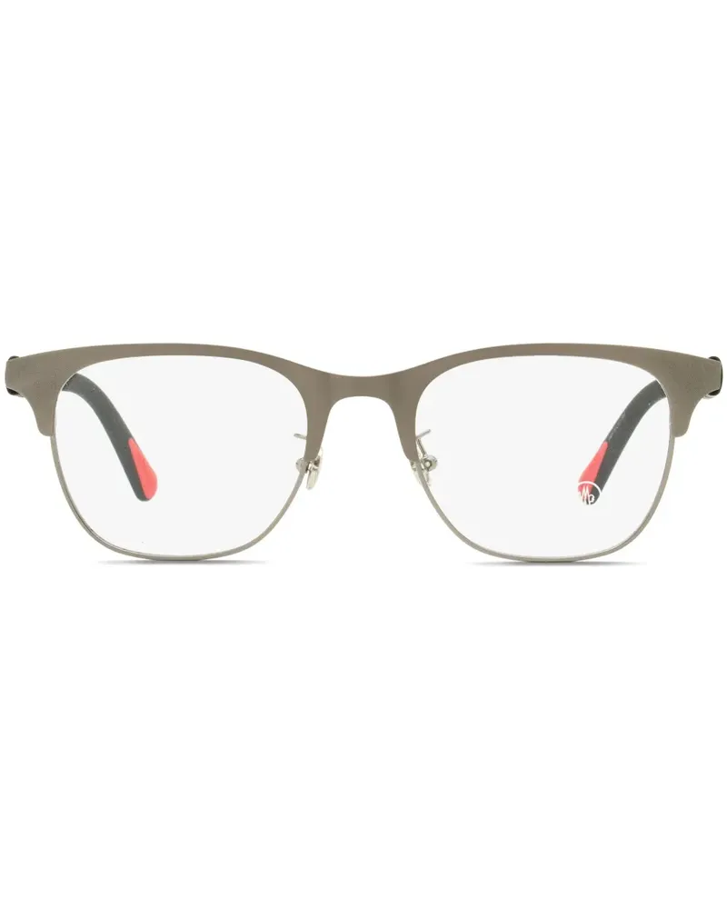 Moncler ML5193H Brille mit eckigem Gestell - Silber Silber