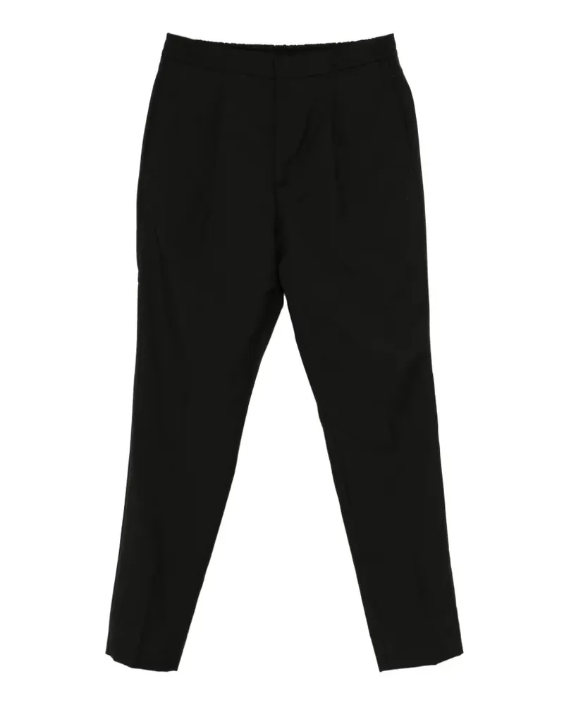 Officine Generale Plissierte Hose - Schwarz Schwarz