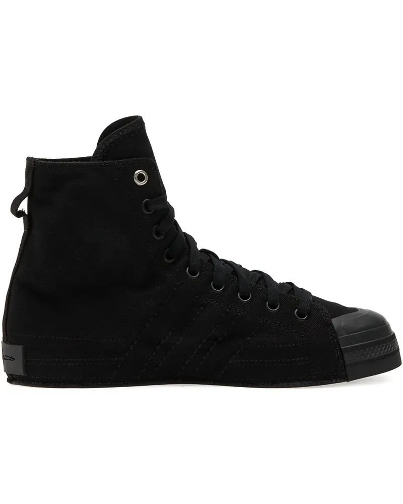 Y-3 Nizza Hi Sneakers mit Schnürung - Schwarz Schwarz