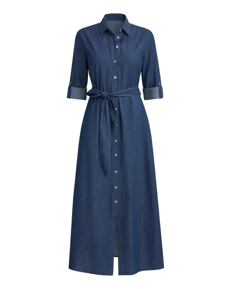 Kocca Hignacia tie-waist shirt dress - Blau Blau