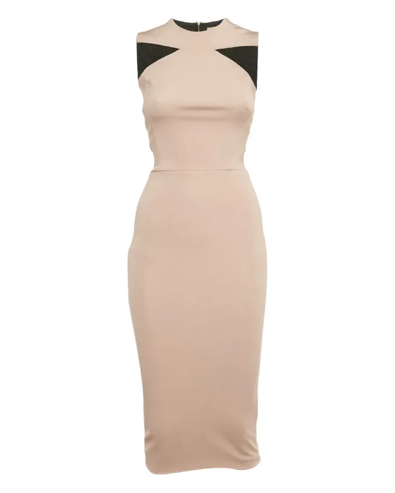 Victoria Beckham Schmales Midikleid - Nude Nude