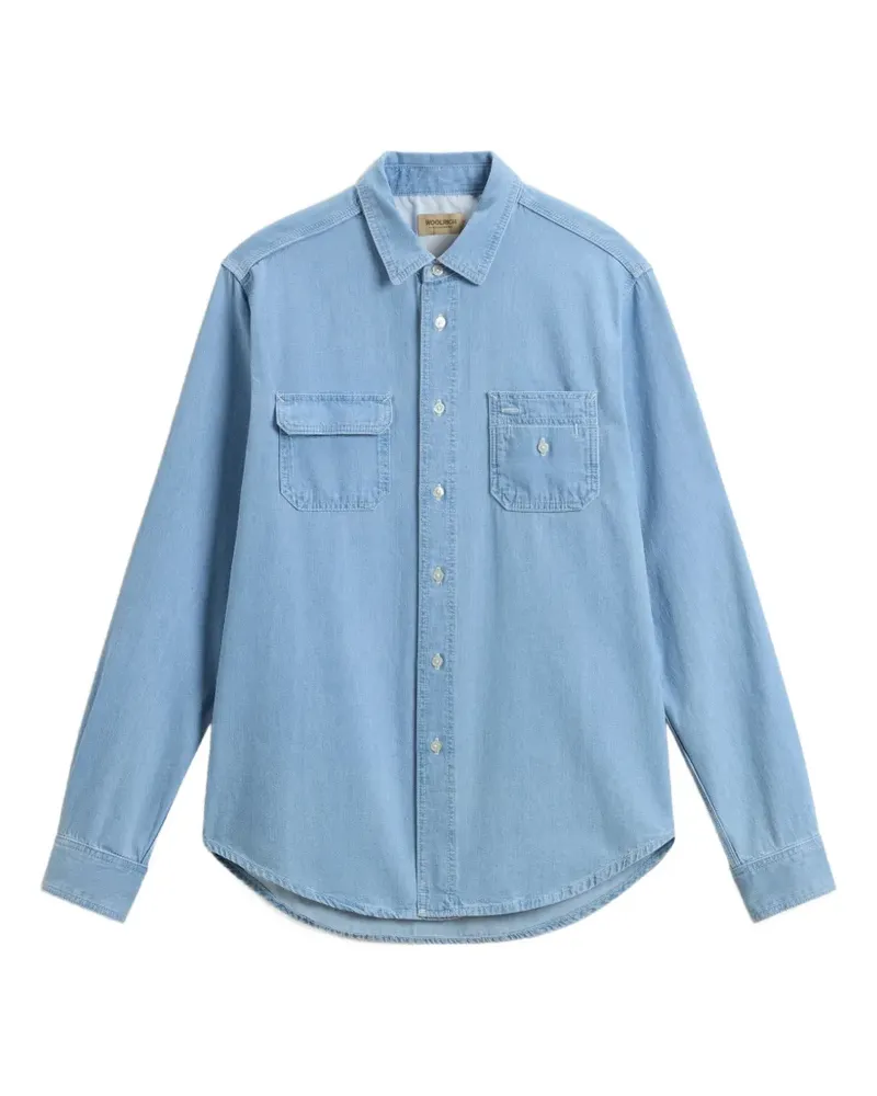 Woolrich Jeanshemd mit Brusttaschen - Blau Blau