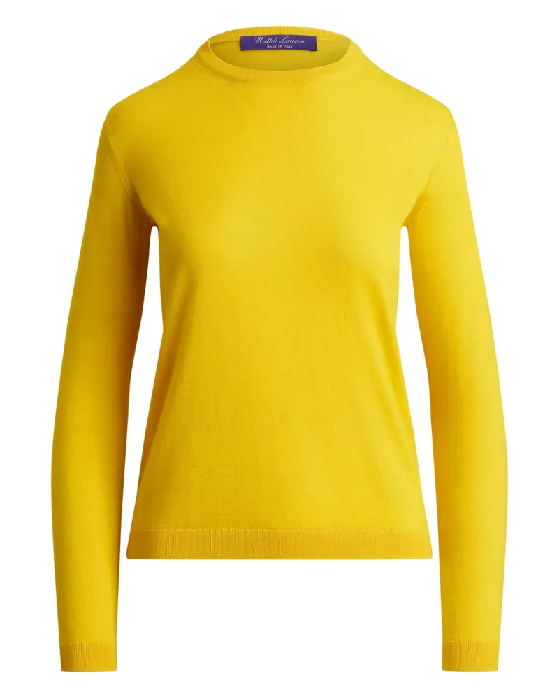 Ralph Lauren Kaschmirpullover mit Rundhalsausschnitt - Gelb Gelb