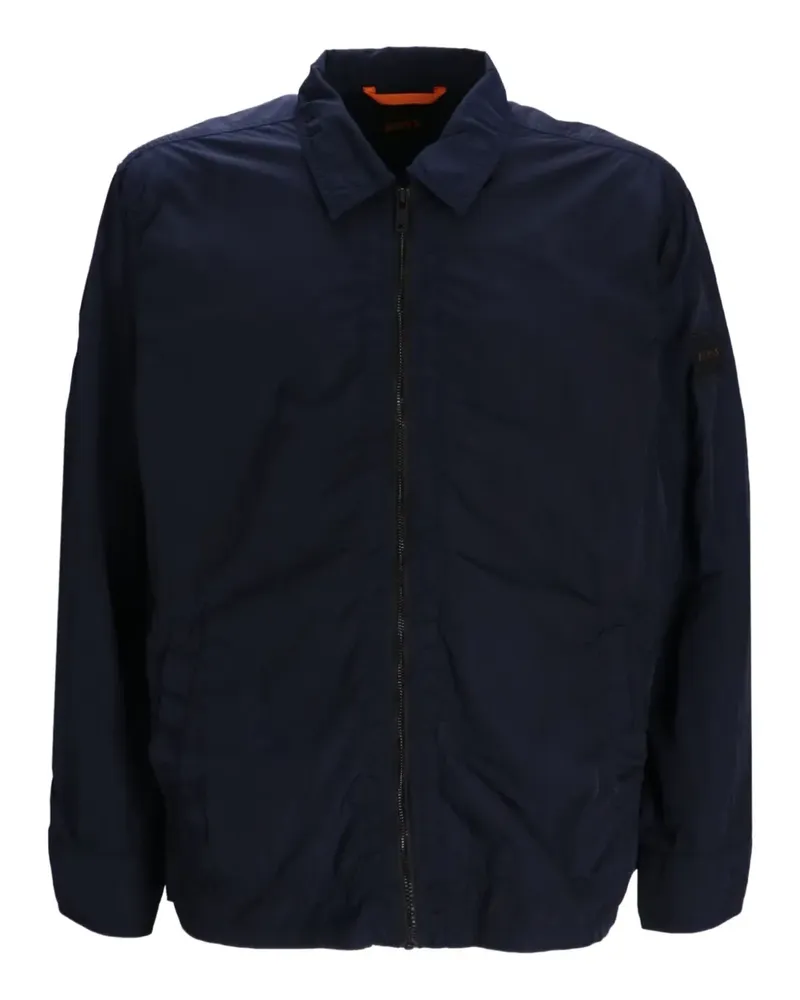 HUGO BOSS Hemd mit Reißverschluss - Blau Blau