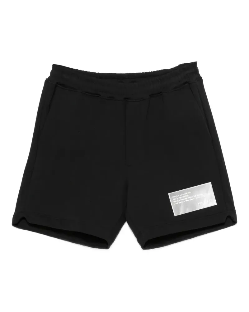 Low Brand logo-patch shorts - Schwarz Schwarz