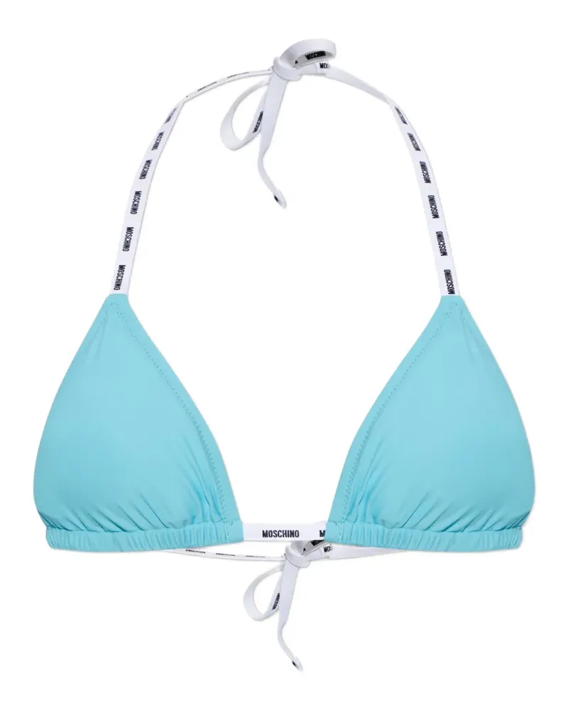 Moschino logo-detail bikini top - Blau Blau