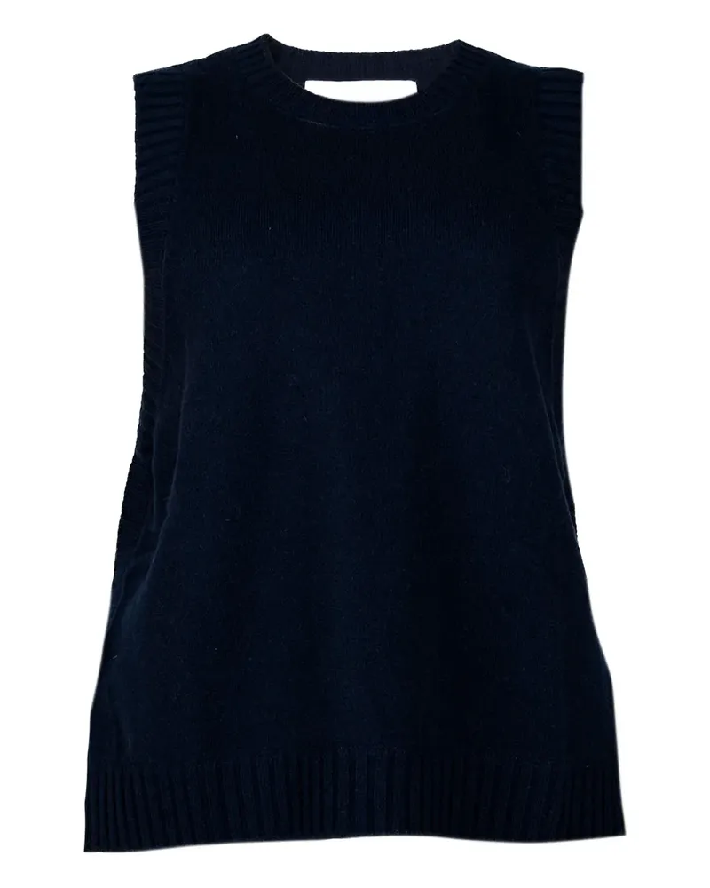 Gotha Weste aus Kaschmir - Blau Blau