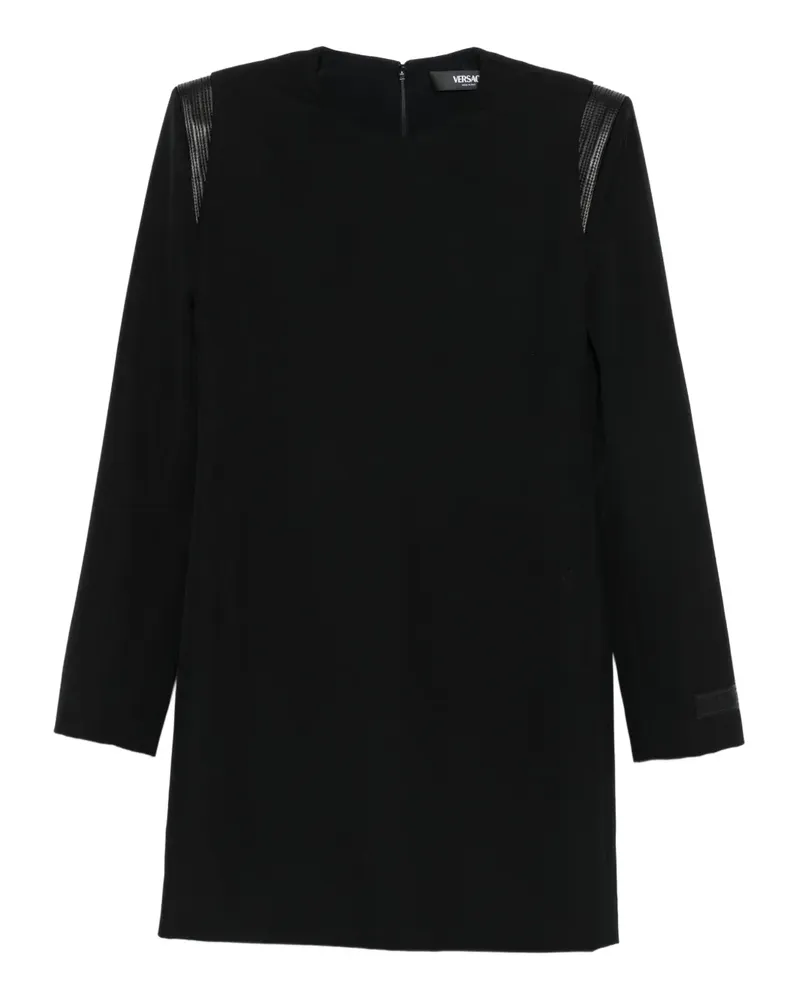 Versace Minikleid aus Wolle - Schwarz Schwarz