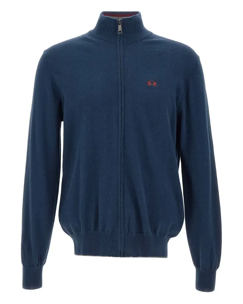 La Martina Cardigan mit Reißverschluss - Blau Blau