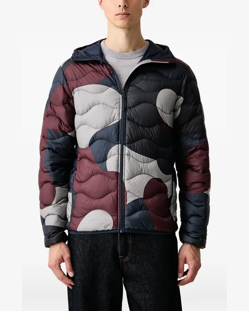 Peak Performance quilted hooded jacket - Blau Blau