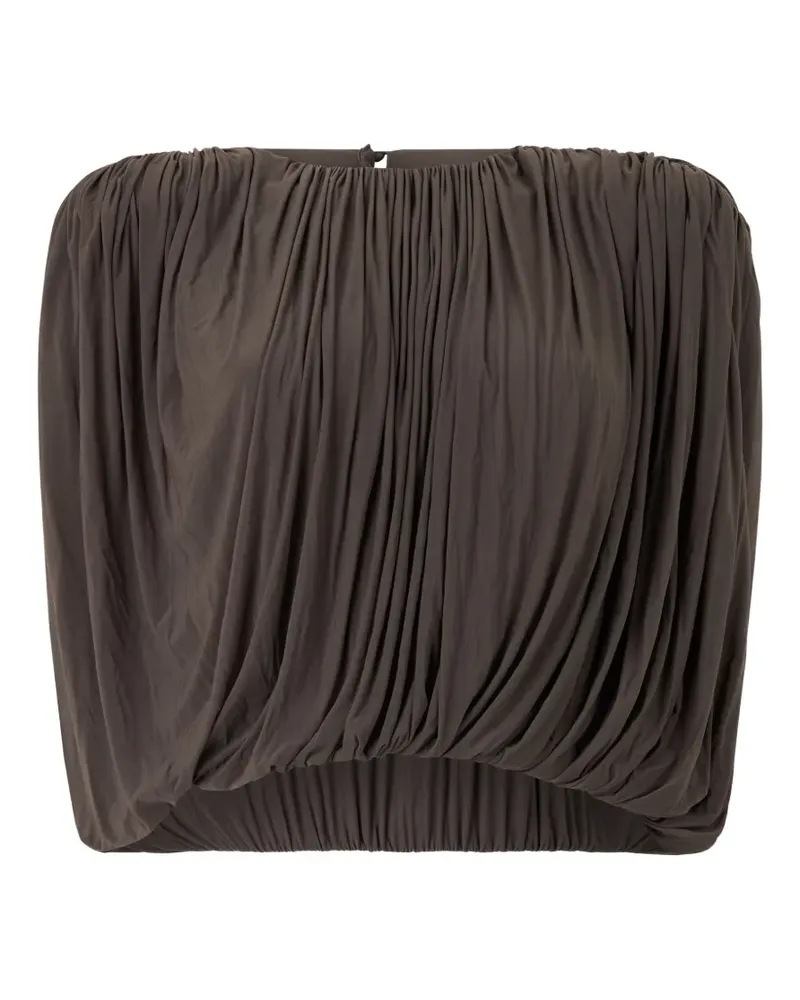 Magda Butrym gathered draped blouse - Braun Braun