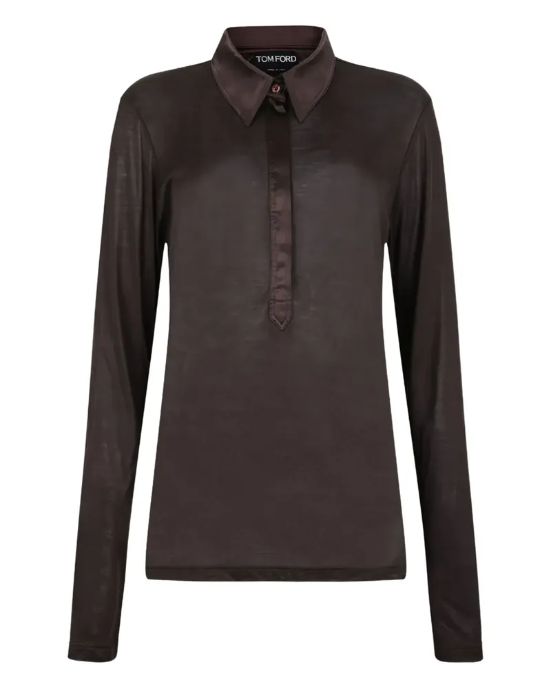 Tom Ford Bluse aus Seide - Braun Braun