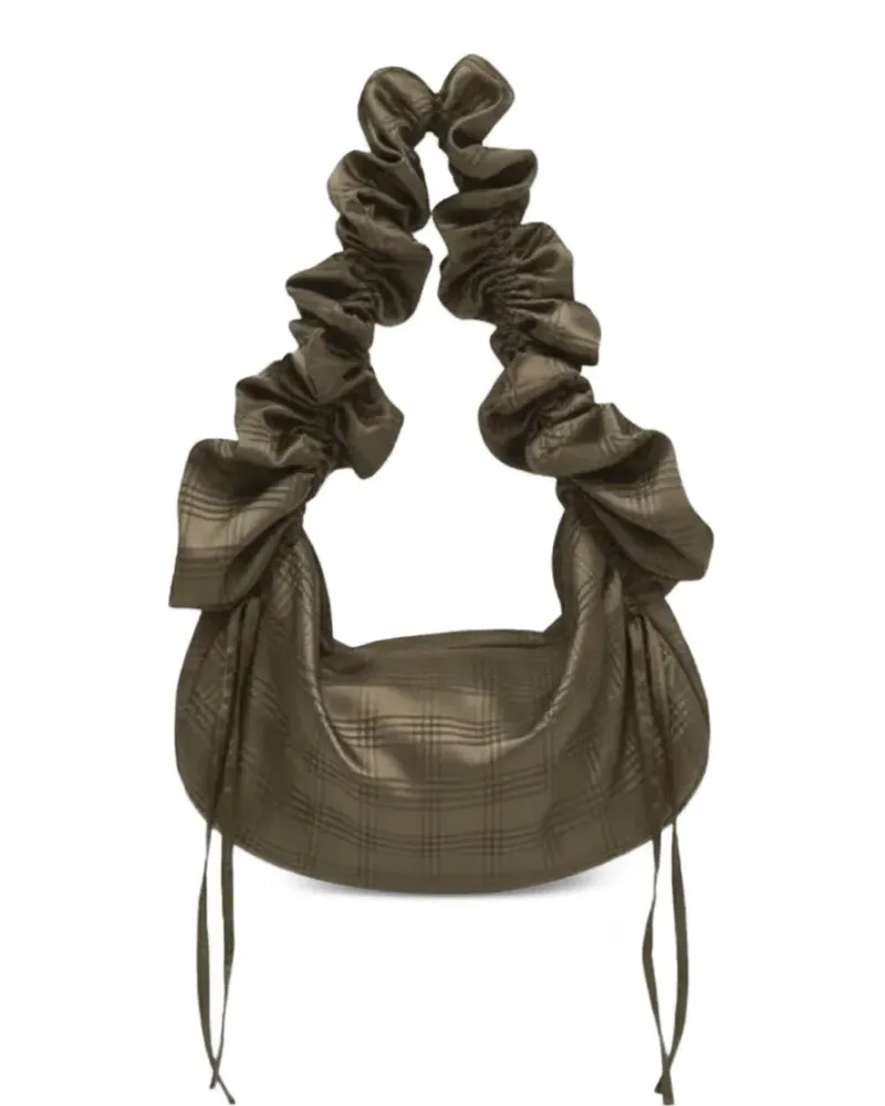 OpéraSPORT Shirley Tote Bag mit Karomuster - Grün Grün