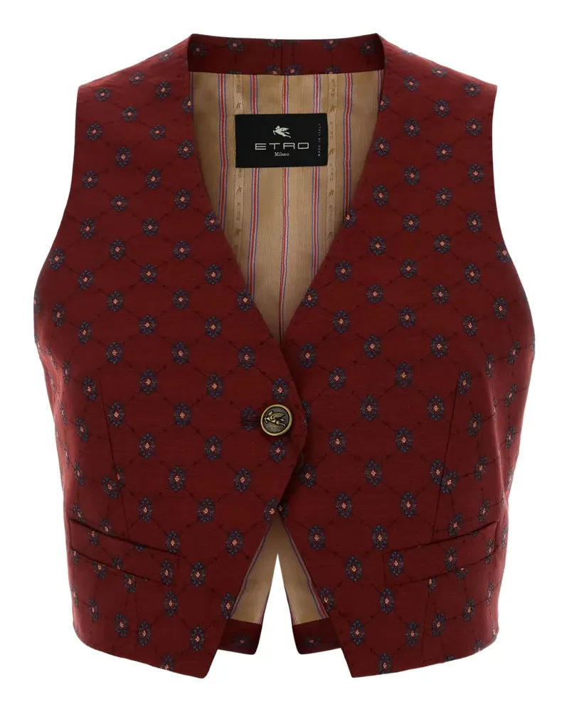 Etro Klassische Weste - Rot Rot