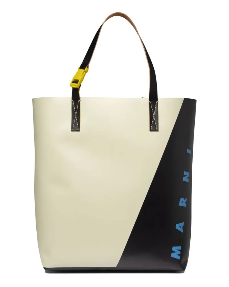 Marni Shopper mit Logo-Print - Nude Nude