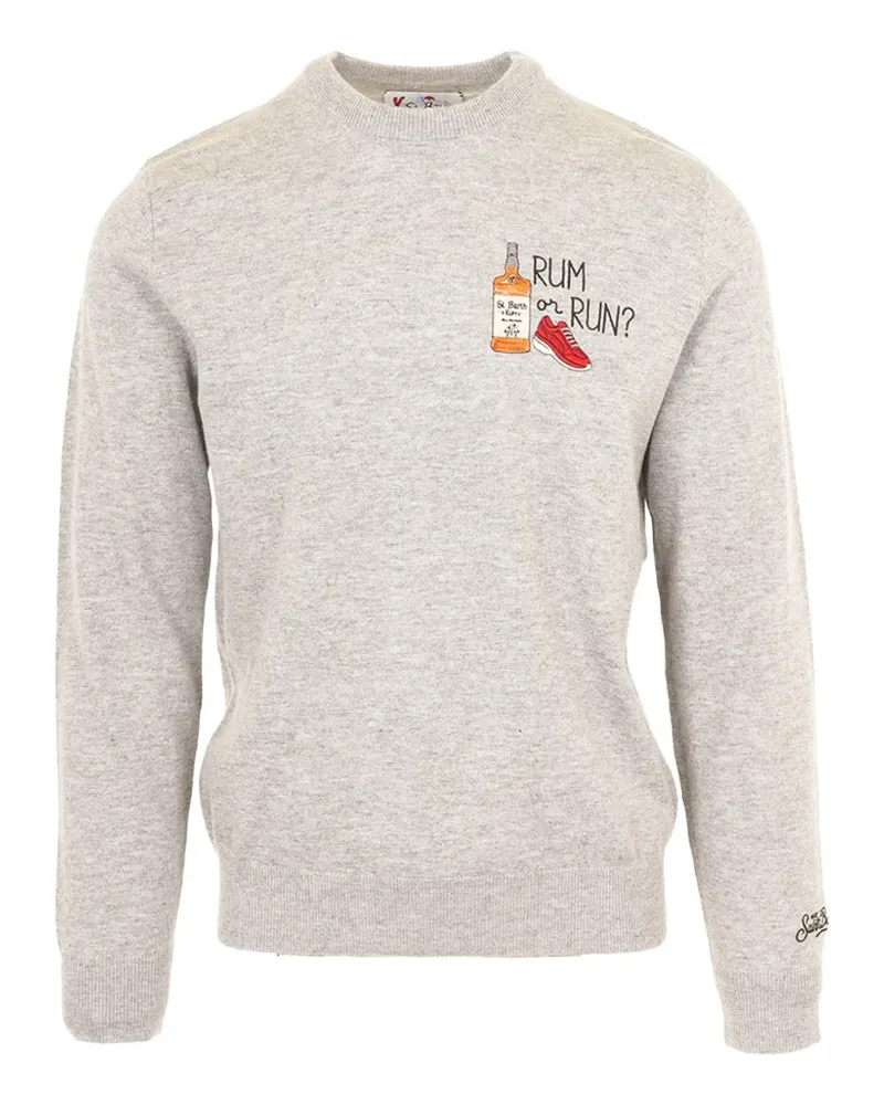 MC2 Saint Barth Bestickter Pullover - Grau Grau