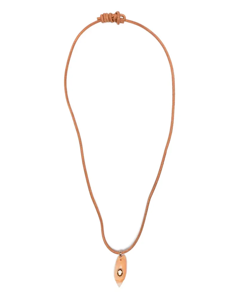 DEZSO 18kt Sanaya Rotgoldhalskette Gold
