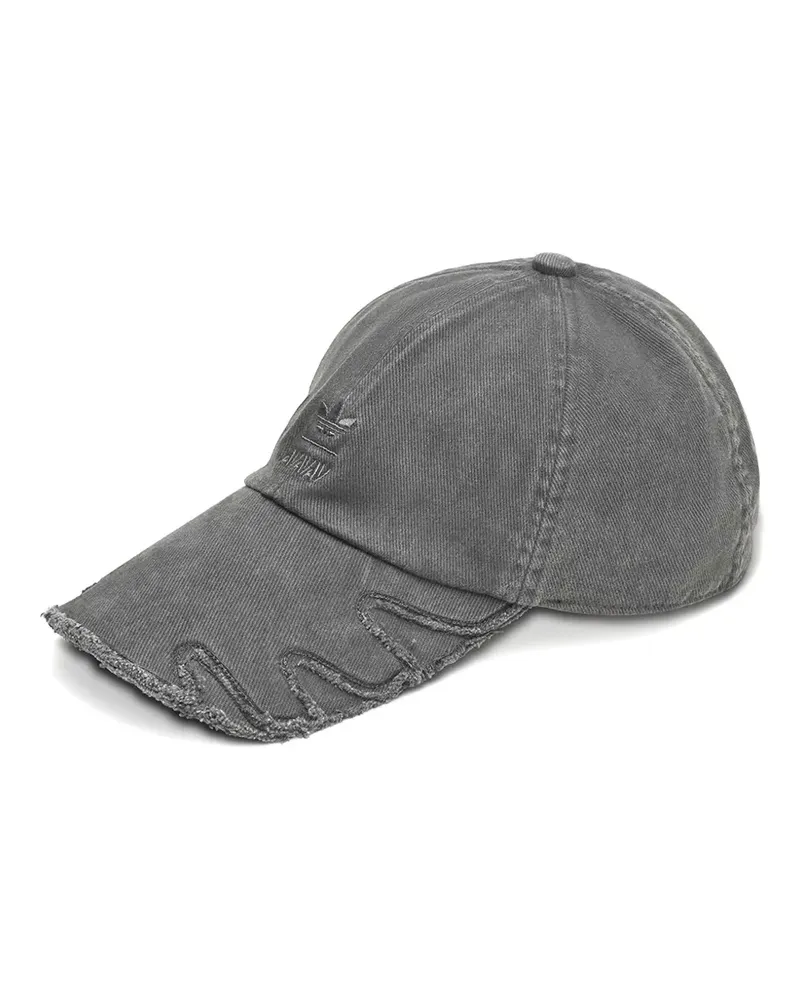 adidas x Avavav Slashed distressed-effect cap - Schwarz Schwarz