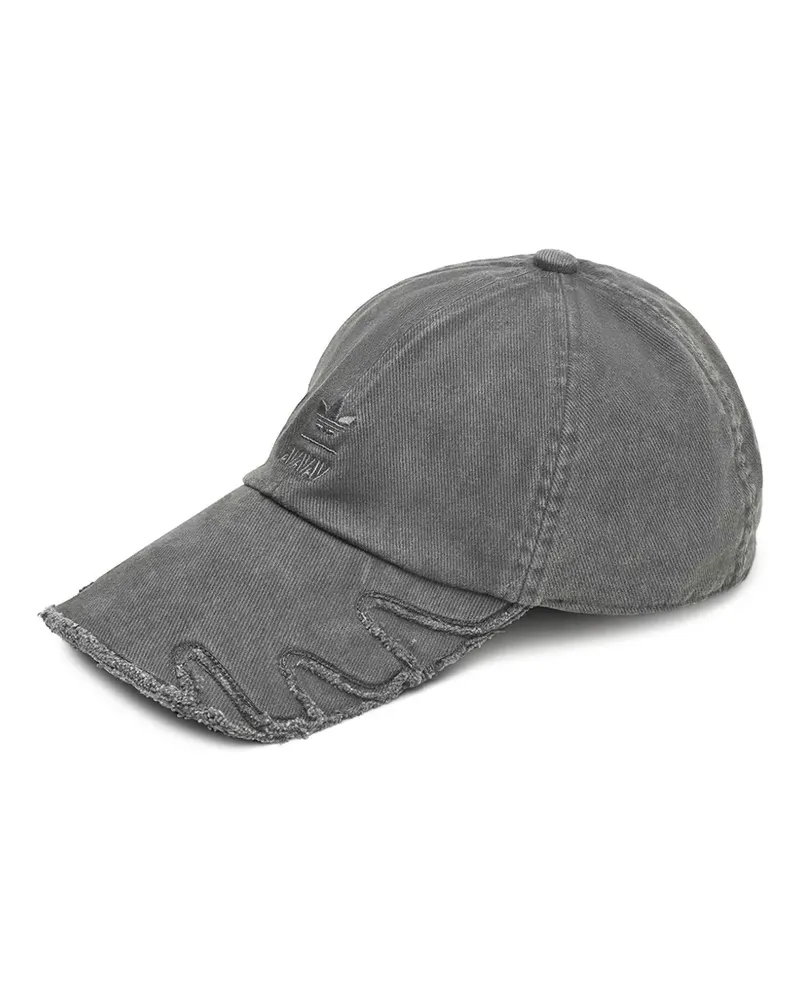 adidas x Avavav Slashed distressed-effect cap - Schwarz Schwarz