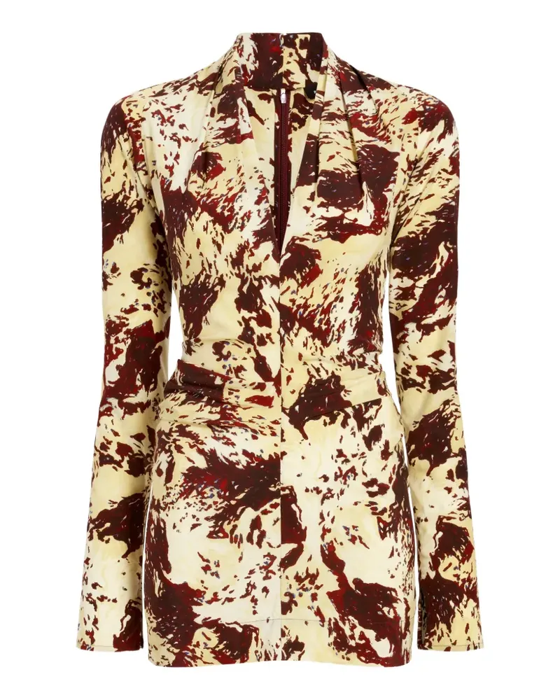 Proenza Schouler Adela Bluse mit Print - Gelb Gelb