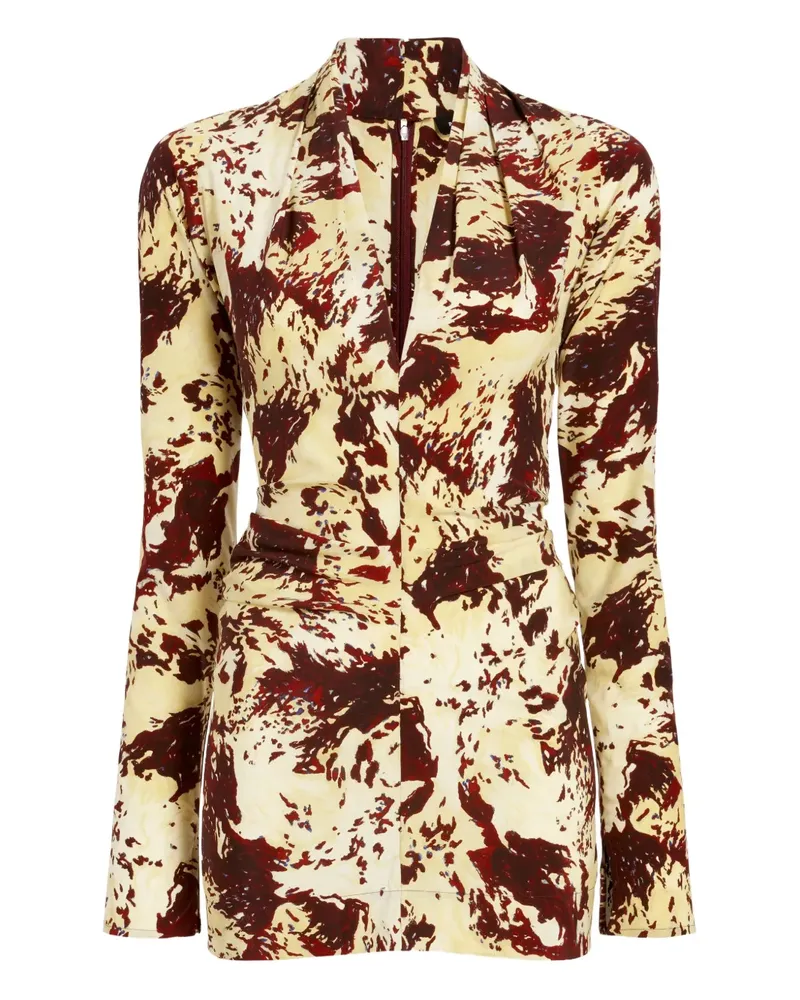 Proenza Schouler Adela Bluse mit Print - Gelb Gelb