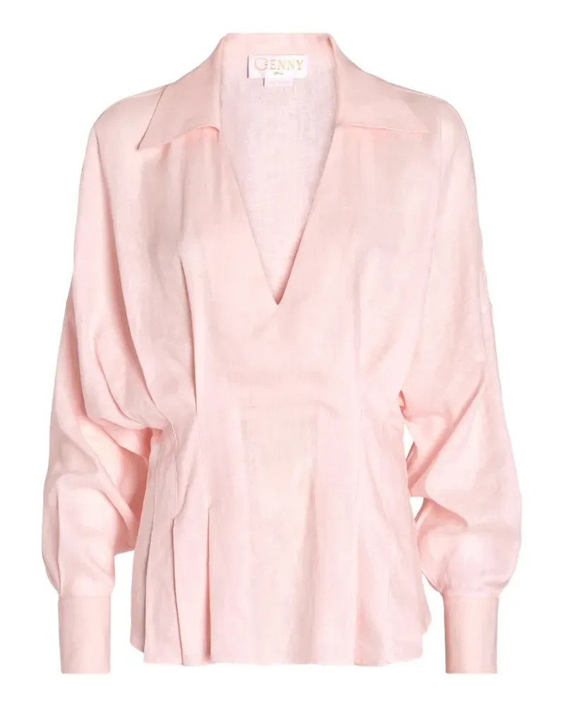 Genny Oberteil mit V-Ausschnitt - Rosa Rosa