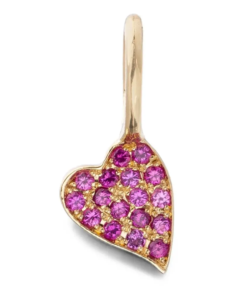 WHITE BIRD Clarisse Coeur ruby pendant - Gold Gold