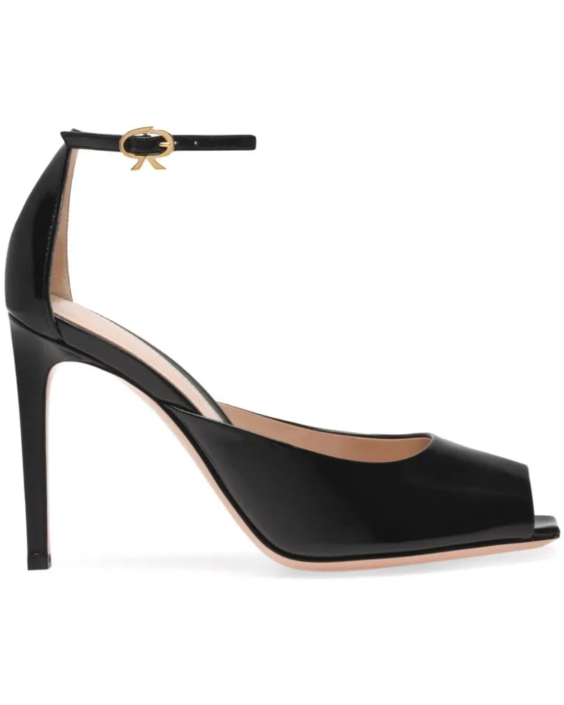 Gianvito Rossi Ethel Sandalen 95mm - Schwarz Schwarz