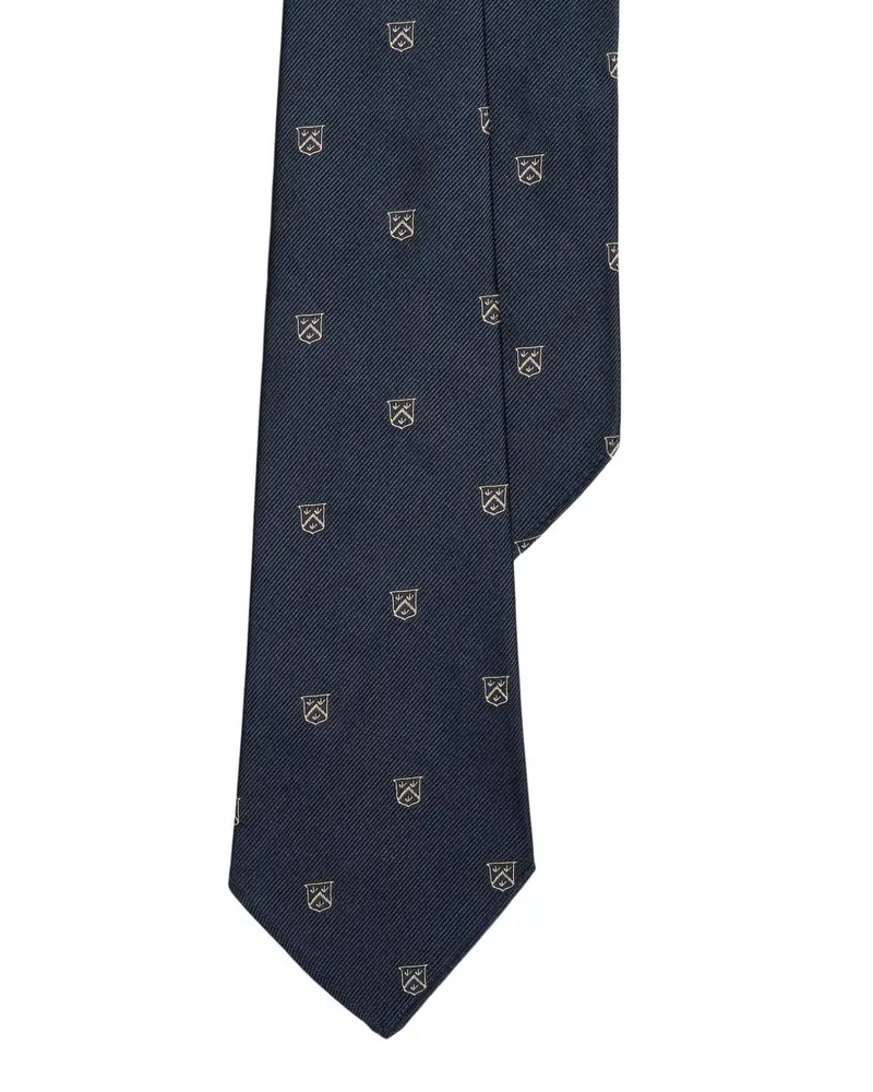 Ralph Lauren Krawatte mit Monogrammmuster - Blau Blau