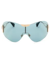 Vivienne Westwood Rahmenlose Tina Oversized-Sonnenbrille Gold