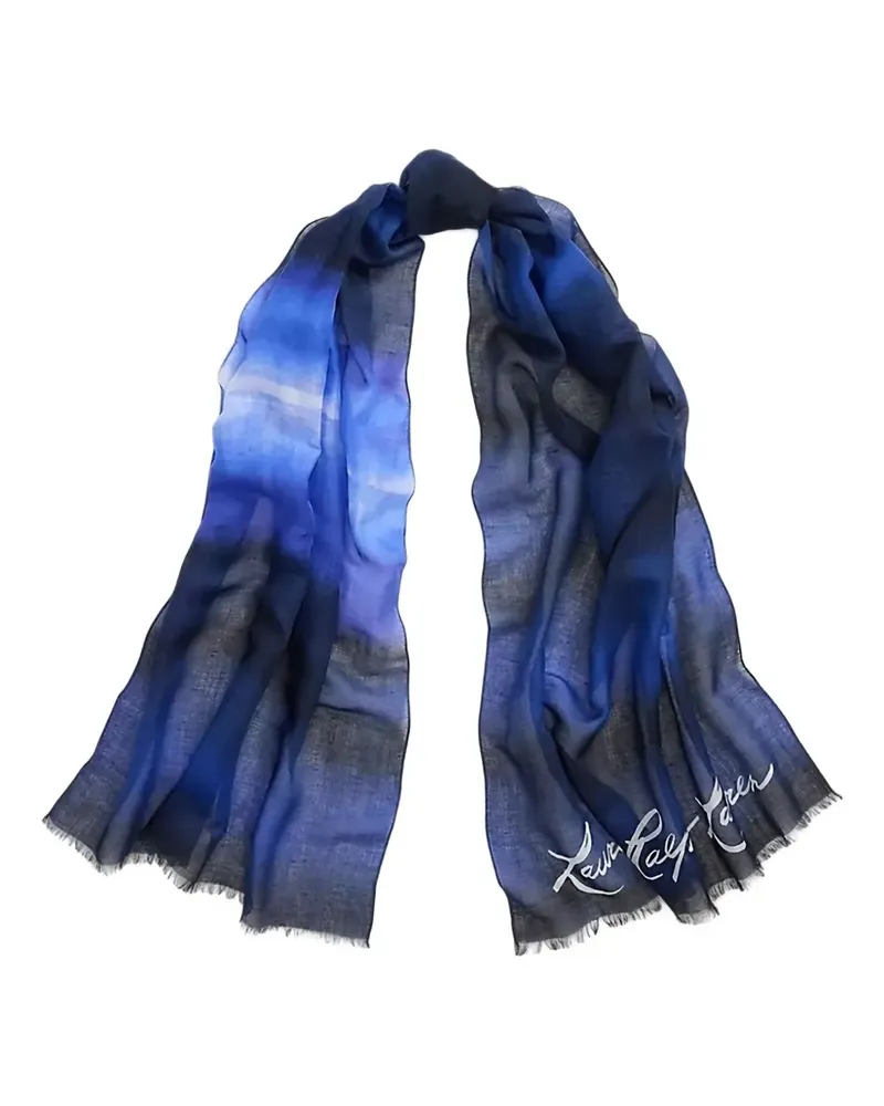 Ralph Lauren signature print scarf - Blau Blau